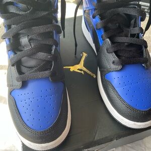 Jordan Sneakers Black and Blue High-Top Classic (No Box-BUT Original)